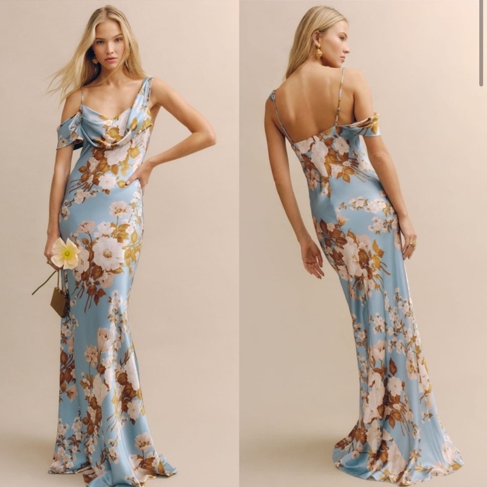 Reformation Ronda Silk Dress